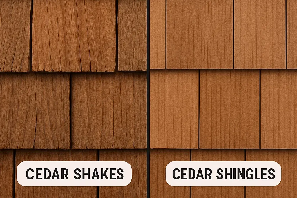 The Differences Between Roofing Cedar Shakes And Cedar Shingles – Roofing Contractor Explains